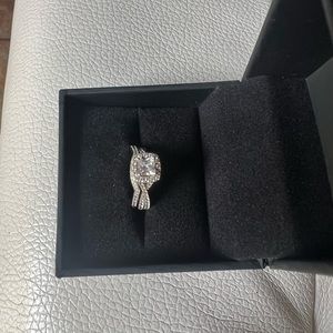 Sterling silver Engagement Ring & Band